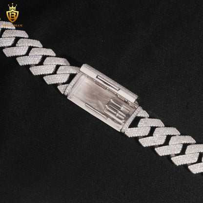VVS Moissanite Miami Cuban Link Chain