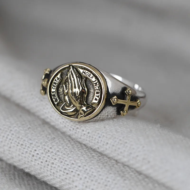 Gold Cross Ring