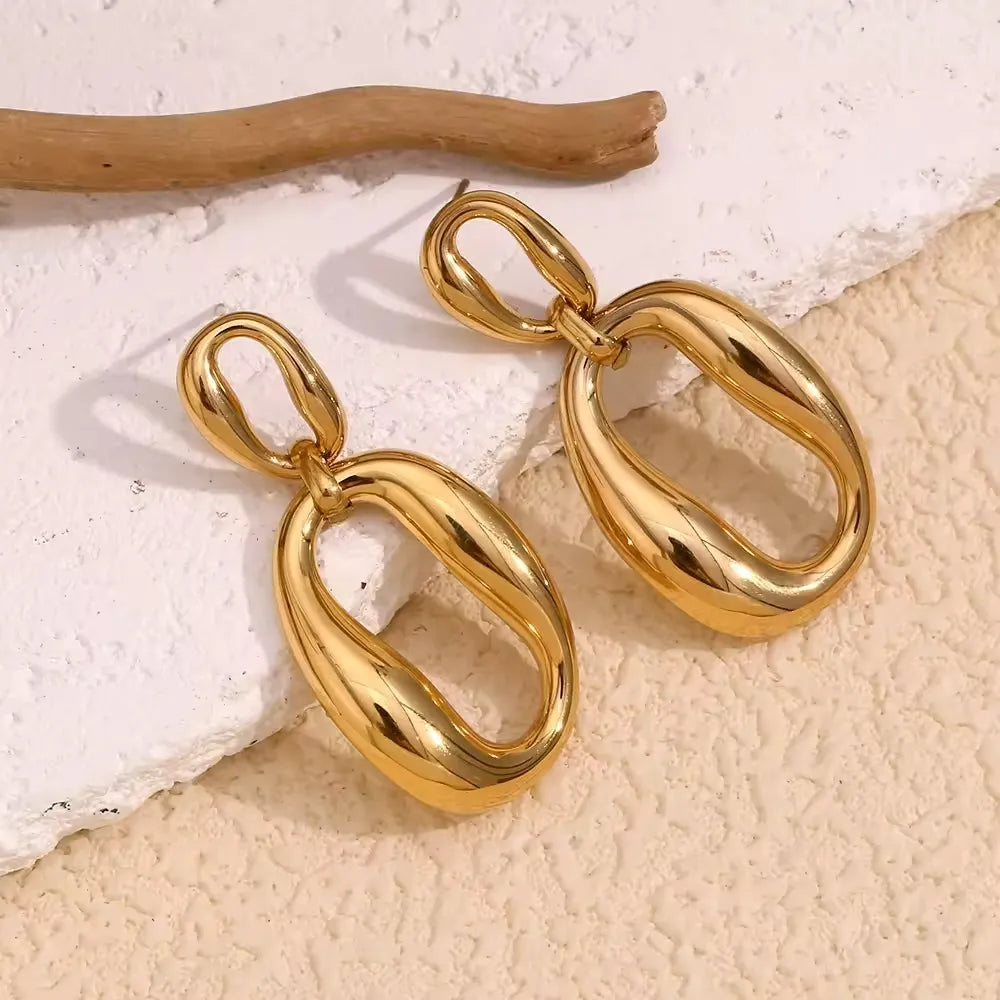 Irregular Shape Stud Earrings
