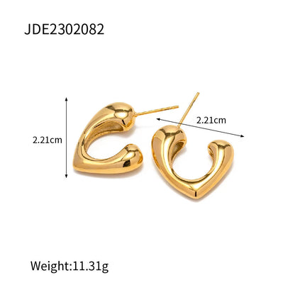 Irregular Heart Earrings