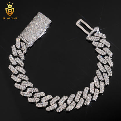 2 Row Iced Out Moissanite Bracelet