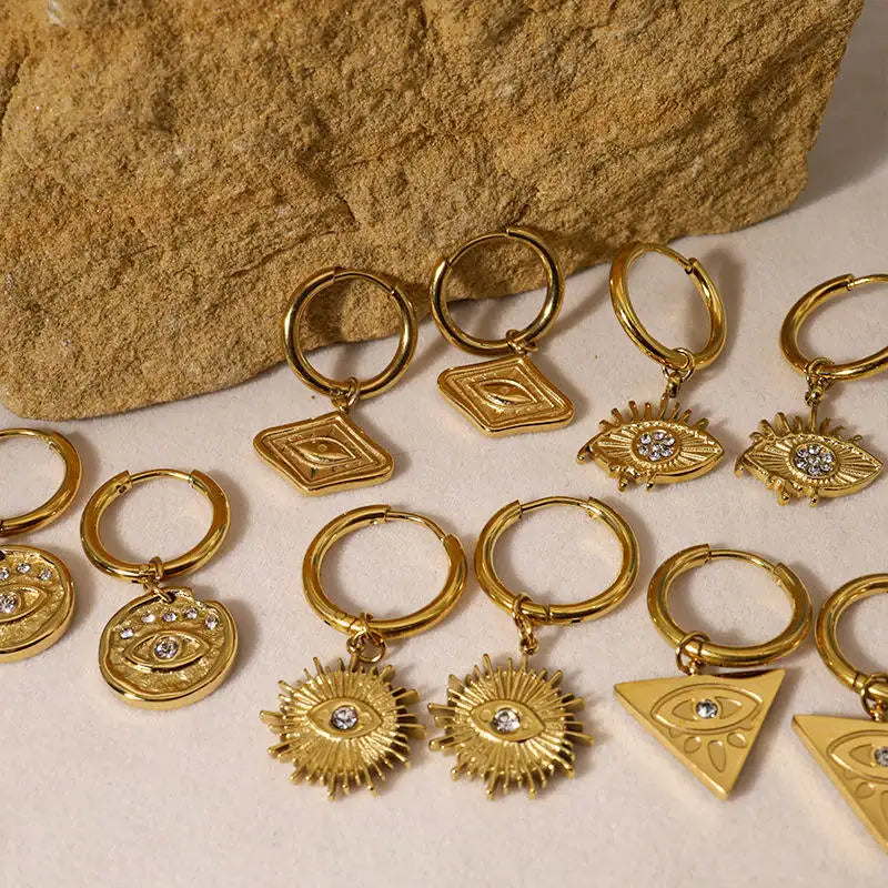 Geometric Hoop Earrings
