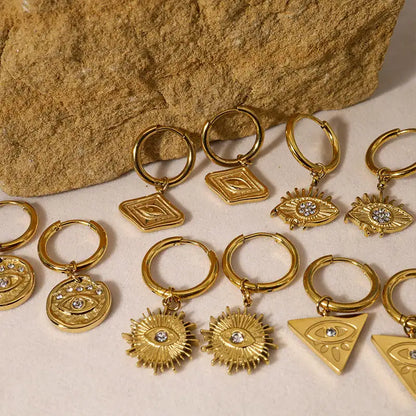 Geometric Hoop Earrings