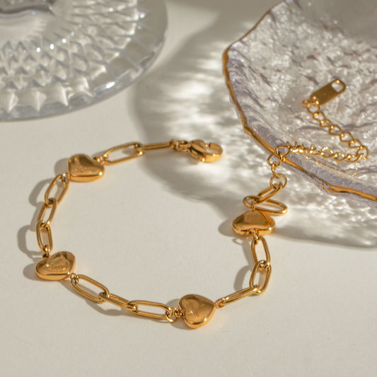 Love Heart Charm Bracelet