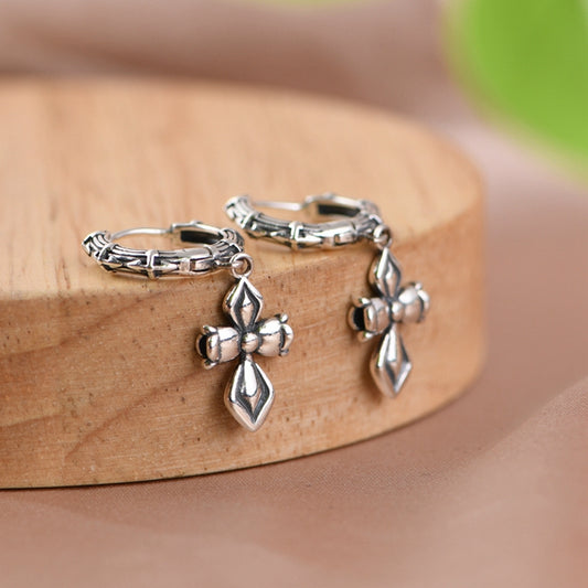 Cross Pendant Earrings