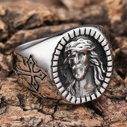 Silver Cross Ring