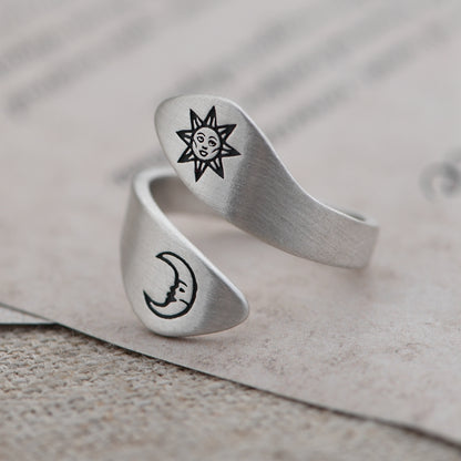 Sun Moon Adjustable ring