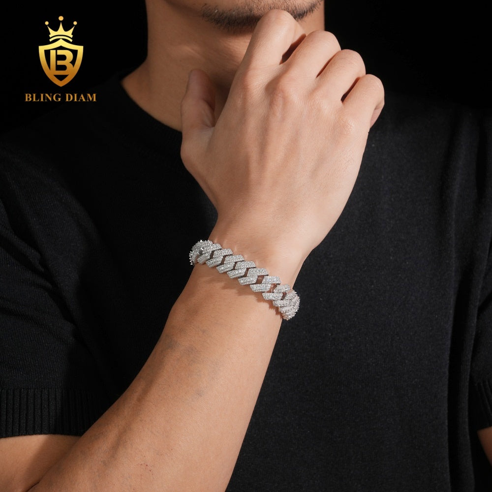 Moissanite Cuban Link Bracelet