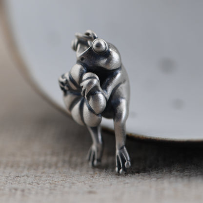 Lotus Frog Necklace