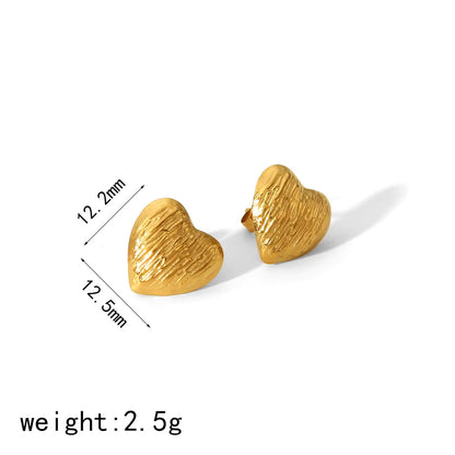 Heart Stud Earrings