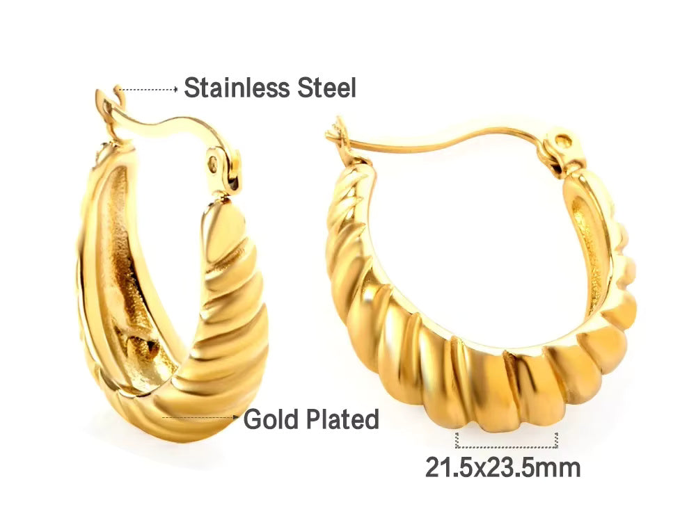 Beaded Elegant Hoop Earrings