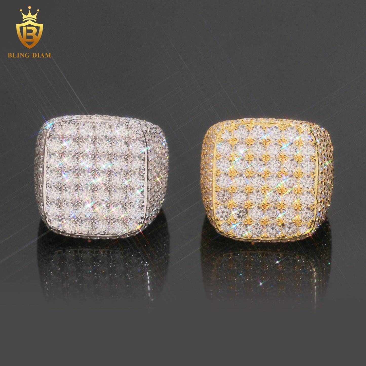 Iced-out ring