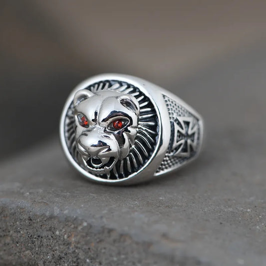 Leopard Head Ring