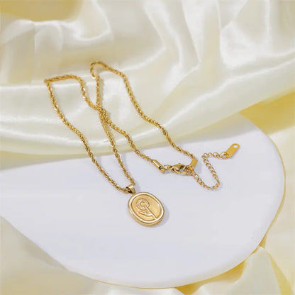 Gold Sunflower Necklace