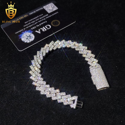 1 Row Iced Out Moissanite Bracelet