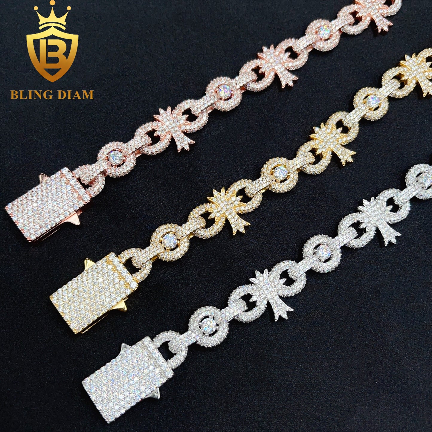 Cuban Cross Infinity Bracelet