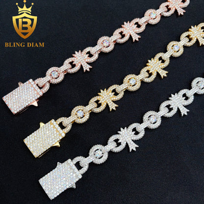 Cuban Cross Infinity Bracelet