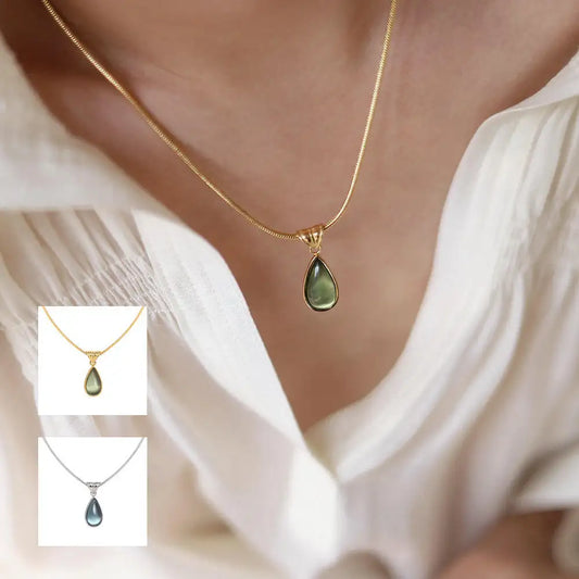 Water Drop Crystal Necklaces