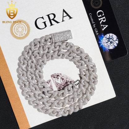 8mm 925 Sterling Silver Moissanite chain