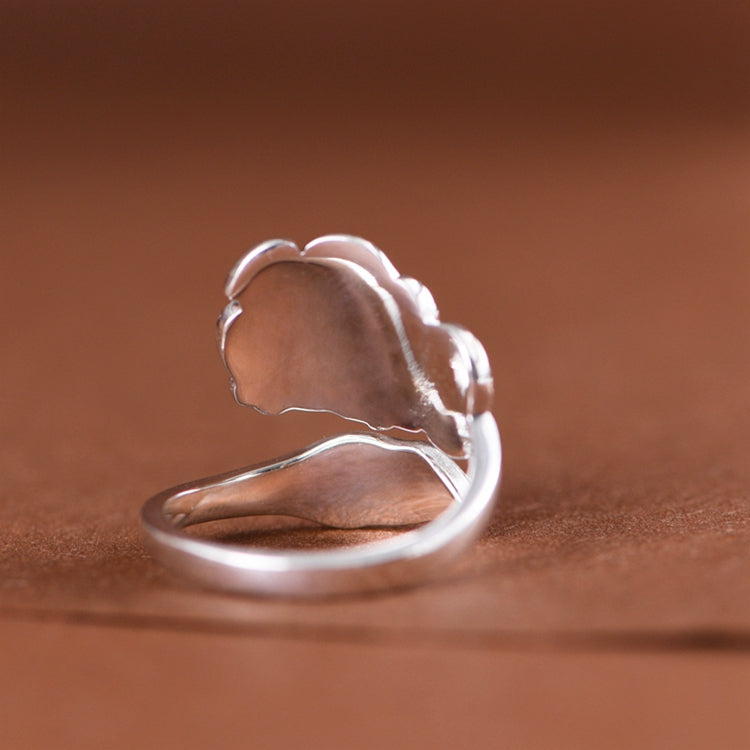 Peony agate Ring
