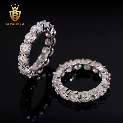 5mm full moissanite ring