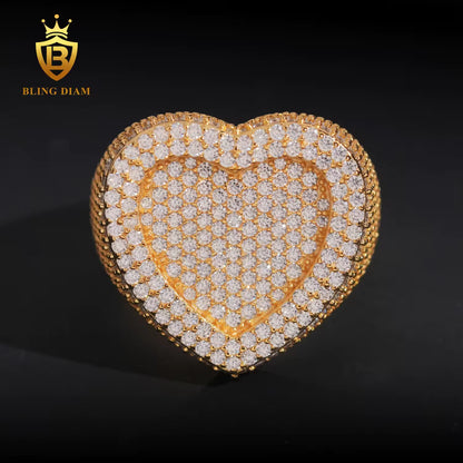 Heart-Shaped Moissanite Ring