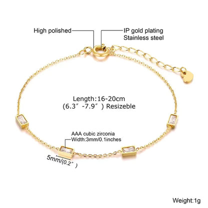 Cross Moon Pendant Geometric Bracelet