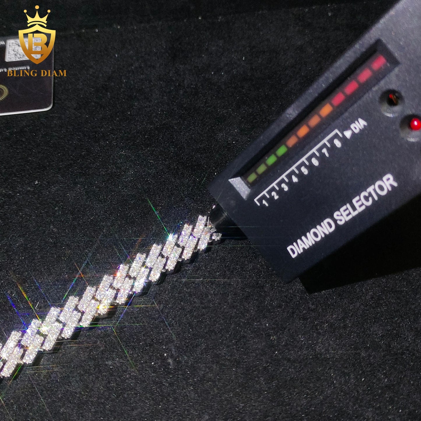 1 Row Iced Out Moissanite Bracelet