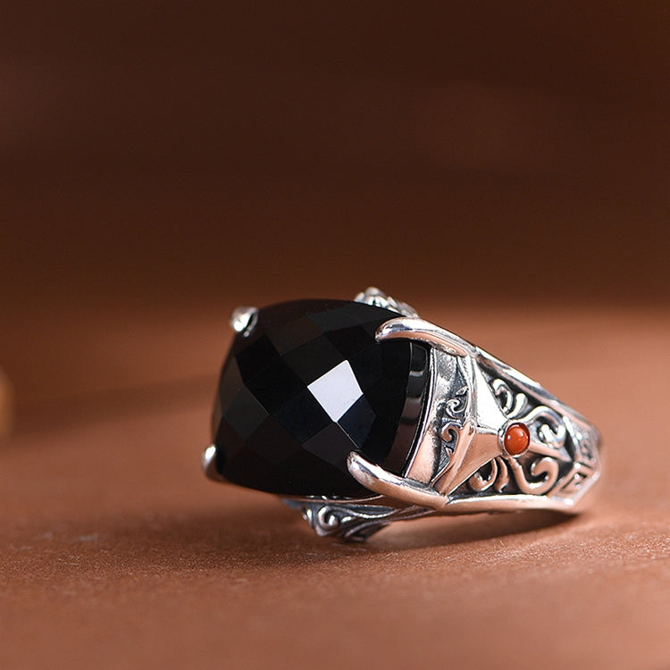 Black Agate Ring