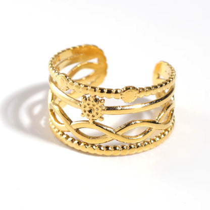 Gold Plated Open Finger Ring
