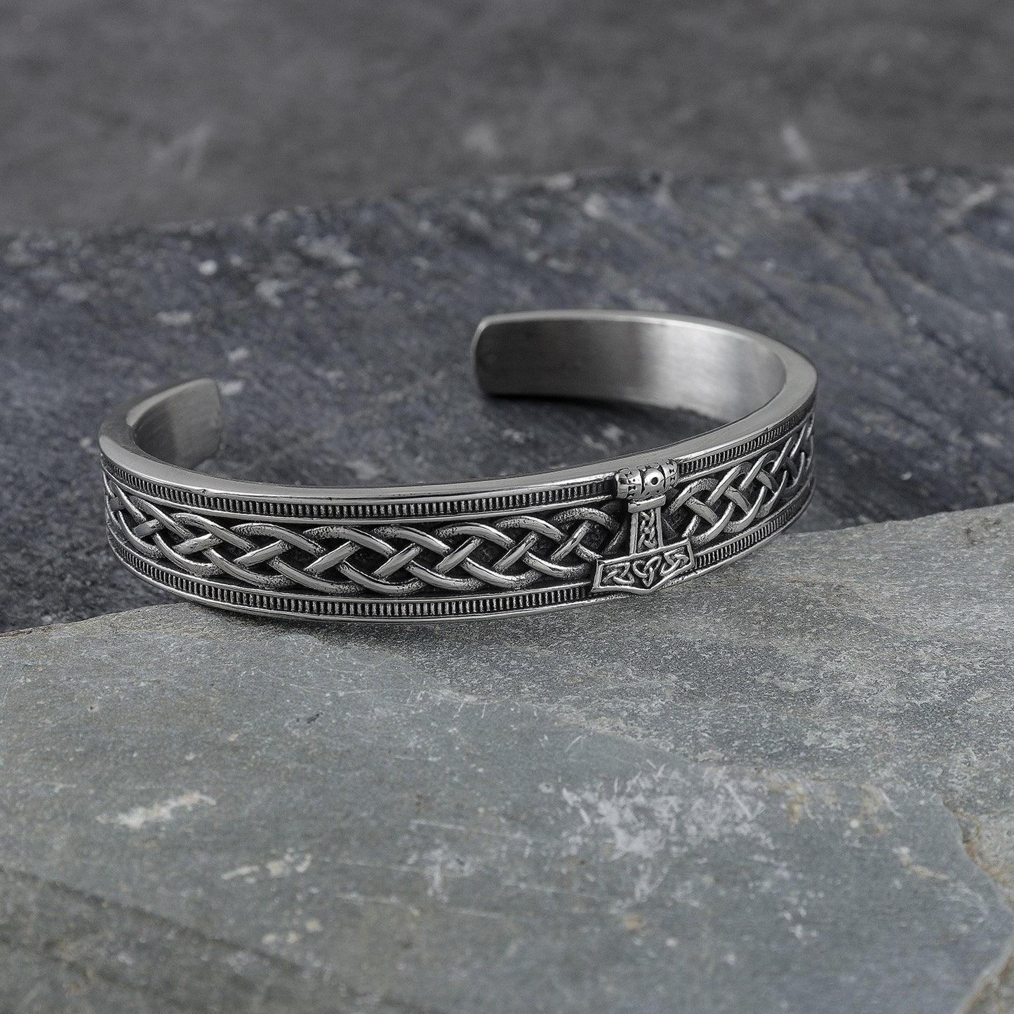 Thor Hammer Mjolnir Irish Celtic Knot Bracelet