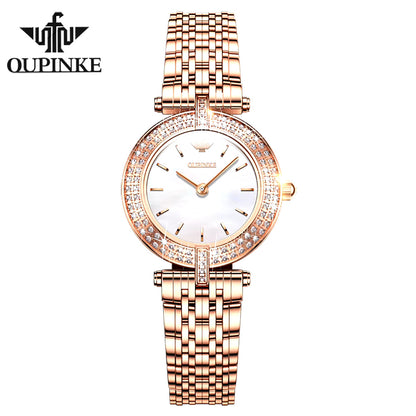 Green and Rose Gold Diamond Watch