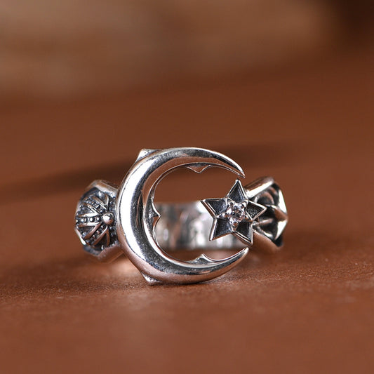 Star Crescent Ring
