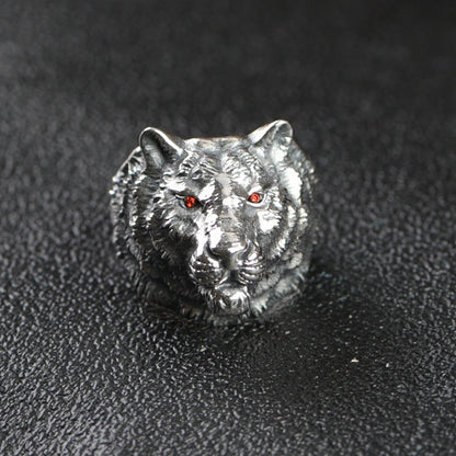 Sterling Wolf Ring