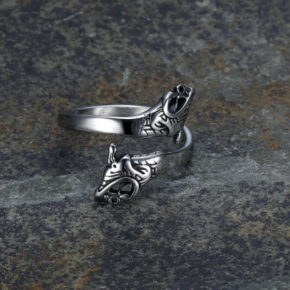 Silver Dragon Ring