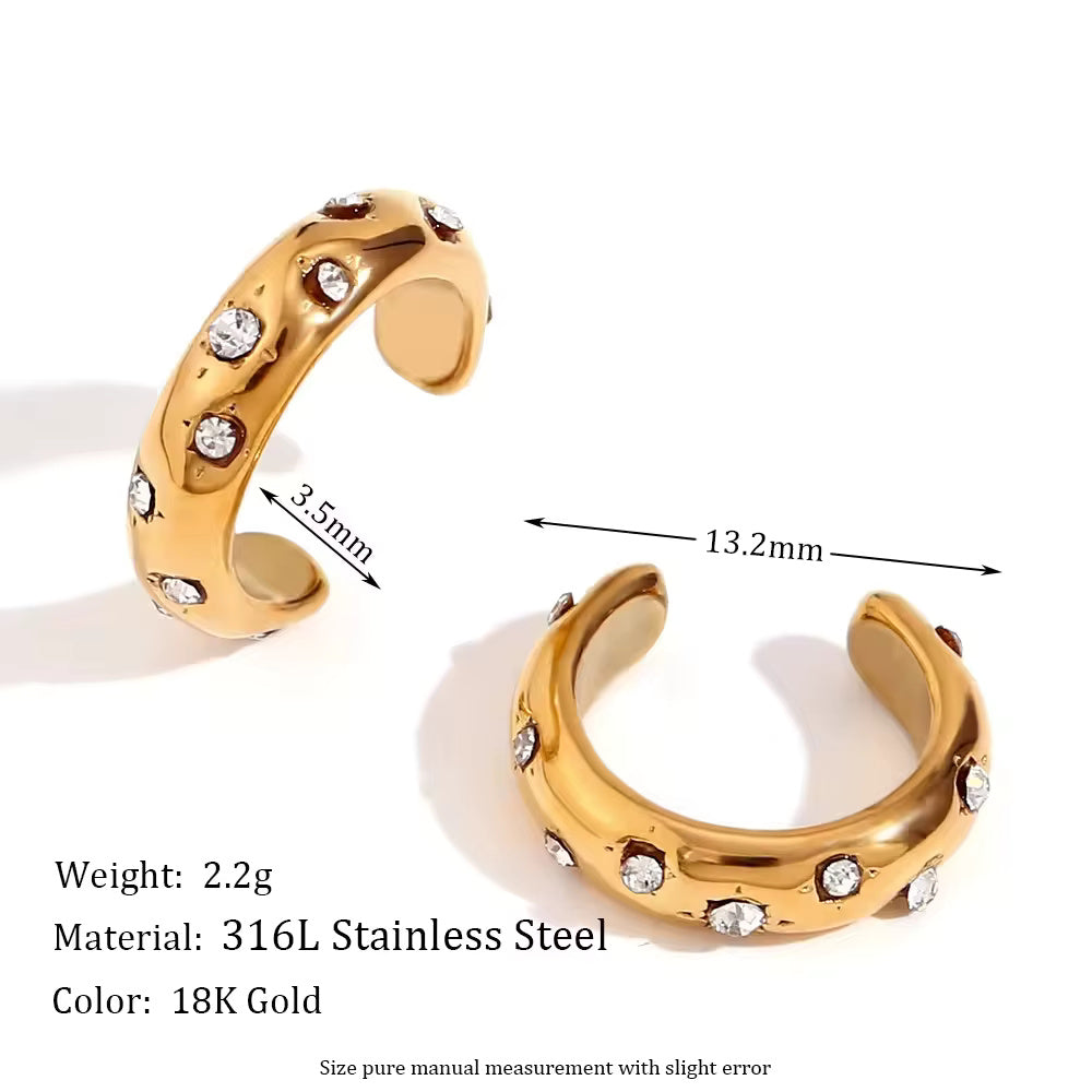 Flower Snake Clip-on Earrings