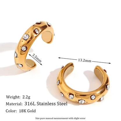 Flower Snake Clip-on Earrings
