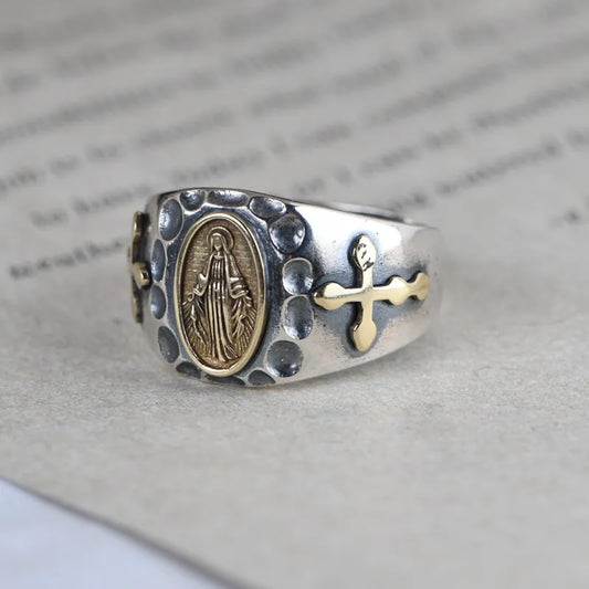 Silver Cross Ring