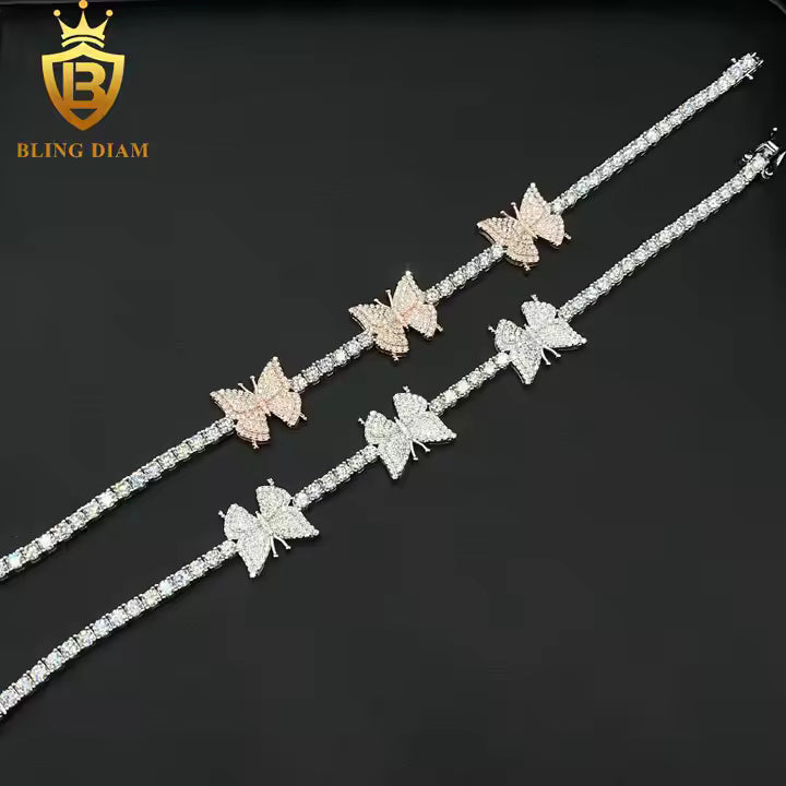 Butterfly Moissanite Bracelet