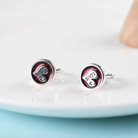 Oil Drop Heart love Earrings