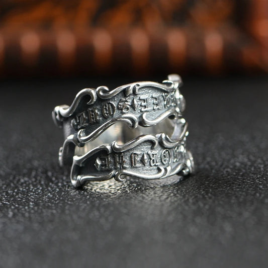 Retro Letter Ring
