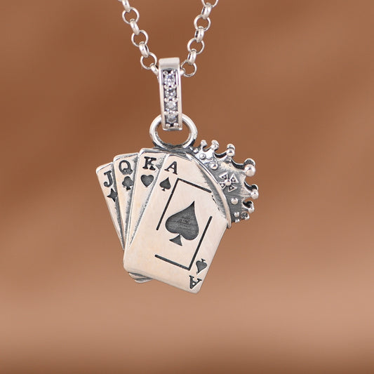 Poker Crown Necklace