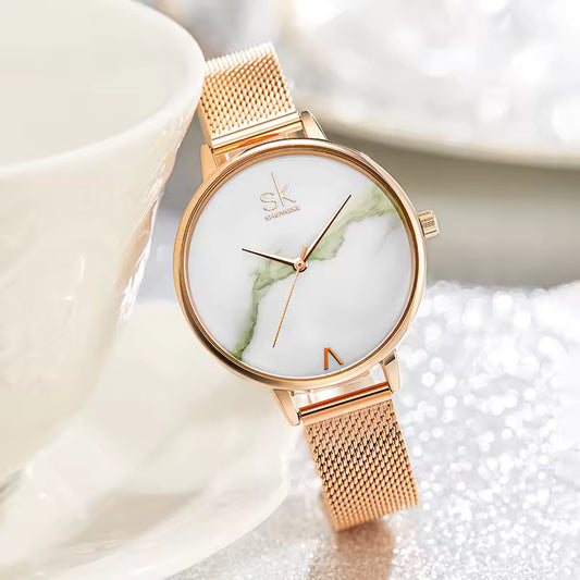 Rose Gold Stainless Steel Watch