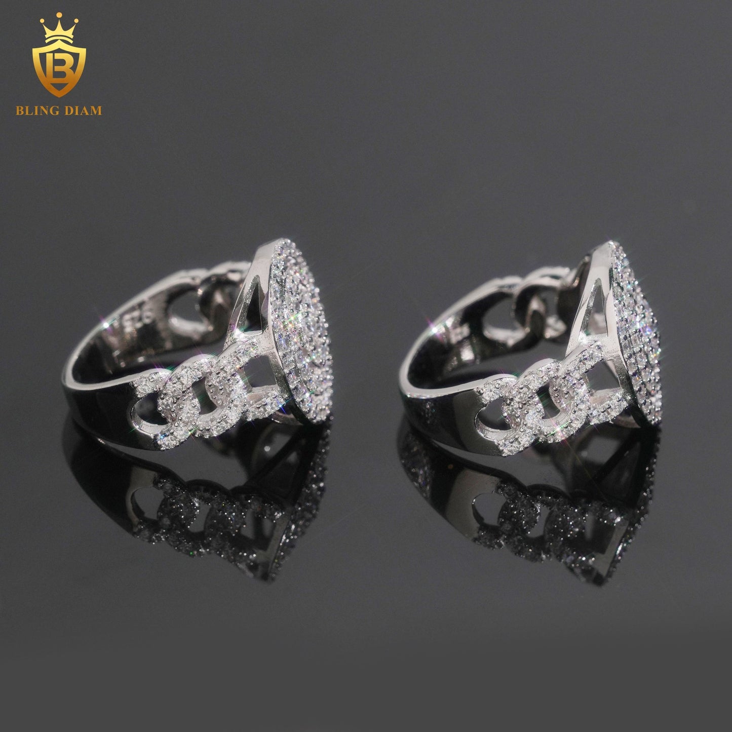 Designer moissanite ring