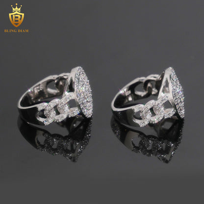 Designer moissanite ring