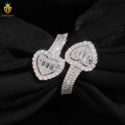 heart-design moissanite ring