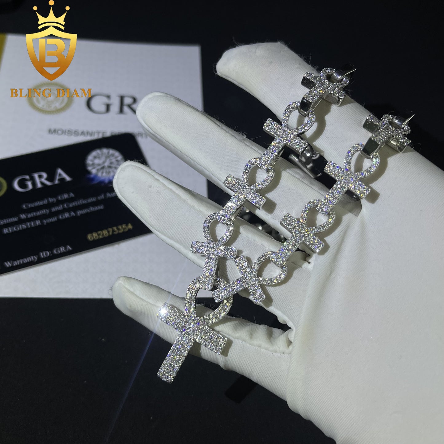 Double With Dainty Cross Chain