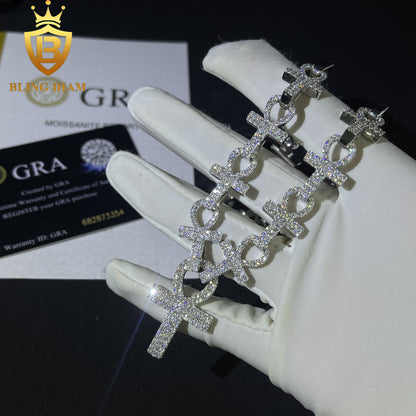 Double With Dainty Cross Chain