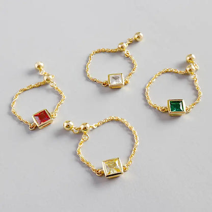 Rectangle Adjustable Chain Ring