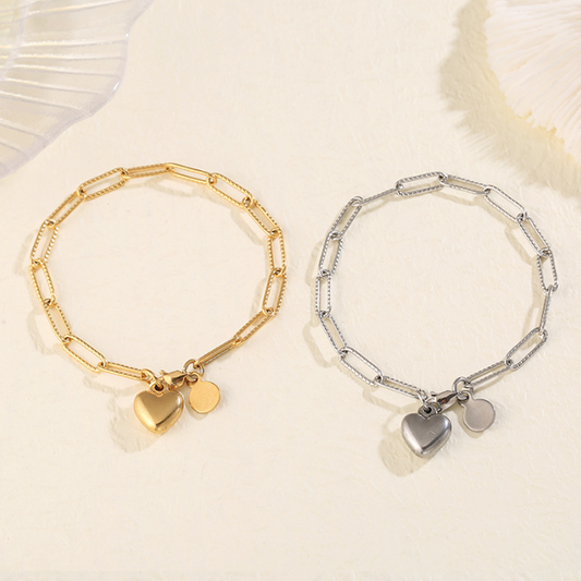 Heart Charms Bracelet